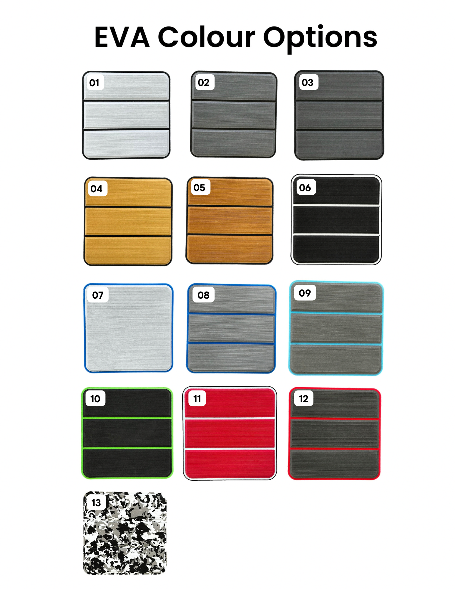 EVA Floor Colour Options